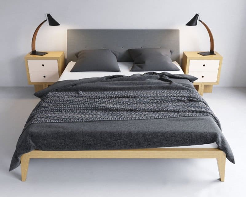 Giường ngủ gỗ sồi - GN16