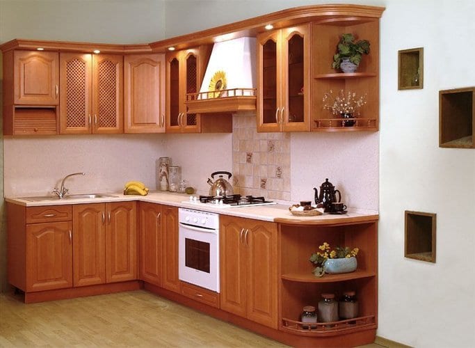 tủ bếp gỗ xoan đào