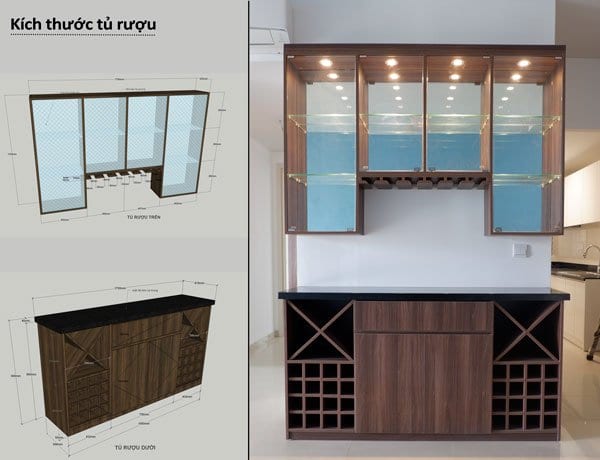Tủ rượu căn hộ Vista Verde