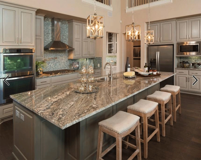 không gian bếp nét đẹp sang trọng, xa xỉ, hãy chọn đá ốp Granite.