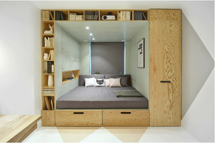 Thiết kế phòng ngủ đẹp nhỏ gọn