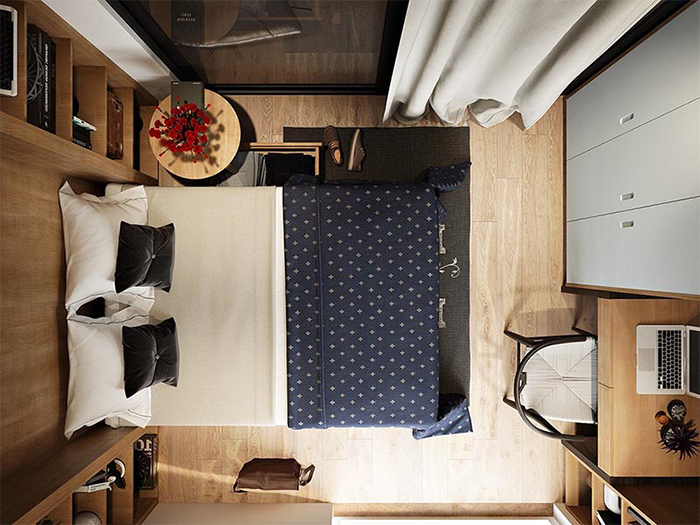 Thiết kế phòng ngủ đẹp cho không gian nhỏ