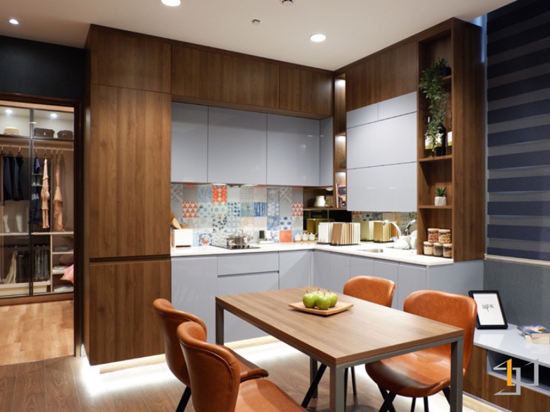 Tủ Bếp Acrylic - TB38 | Nội Thất S-housing