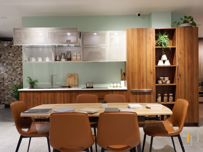 Tủ Bếp Đẹp Melamine - TB42 | Nội Thất S-housing
