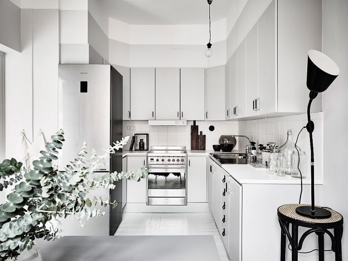 Mẫu Tủ Bếp Đẹp Màu Trắng - Hình 06