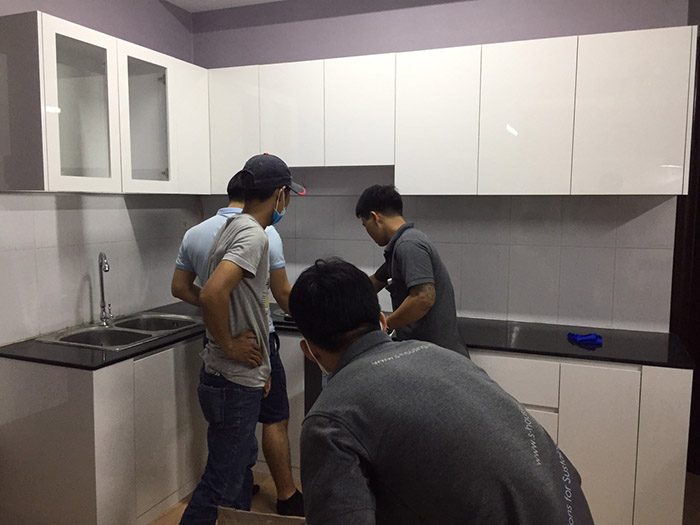 Thi công nội thất nhà bếp căn hộ Sơn Kỳ Q.Tân Phú - Hình 08
