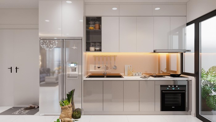 mẫu tủ bếp gỗ công nghiệp đẹp - mẫu 02