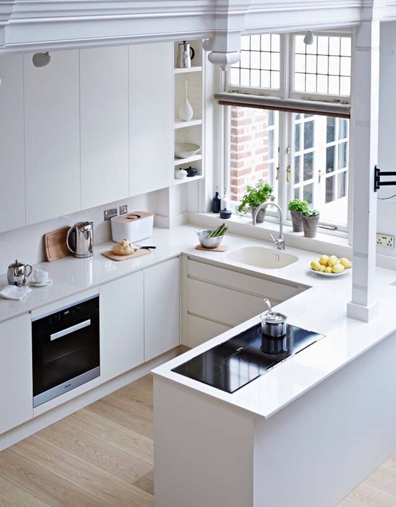 ánh sáng nhân tạo sẽ được kiến trúc sư phối kết hợp hài hòa trong cùng 1 không gian mang đến diện mạo hoàn hảo cho phòng bếp.