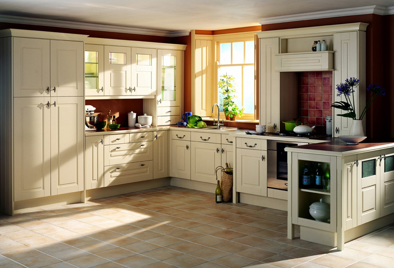 Tủ bếp cổ điển đẹp - Mẫu 05