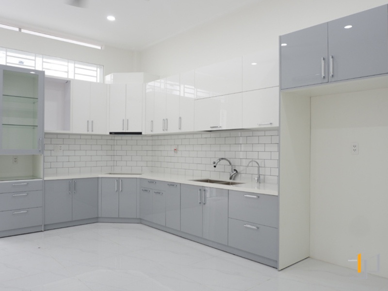 Tủ bếp acrylic tay nắm - TB52 | Nội Thất S-housing