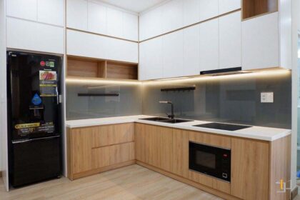 Tủ Bếp Đẹp Melamine - TB59