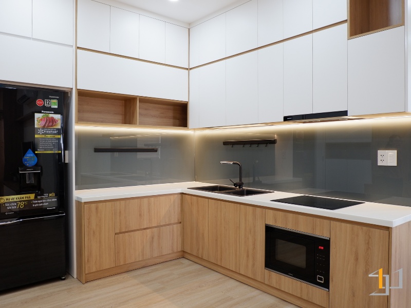 Tủ Bếp Đụng Trần Melamine - TB59 | Nội Thất S-housing