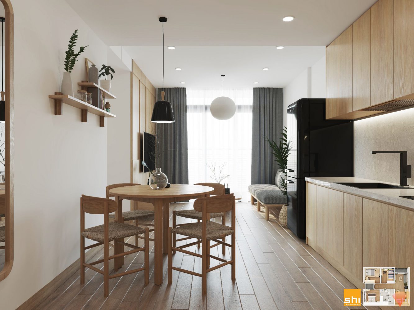 Thiết Kế Nội Thất Chung Cư Vinhome Grand Park 3 Phòng Ngủ 06