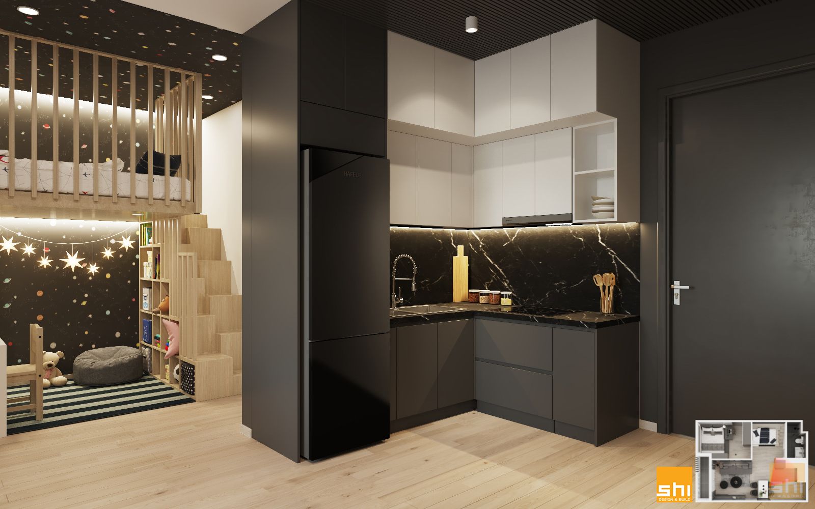 Thiết Kế Nội Thất Chung Cư Safira 1 Phòng Ngủ 05
