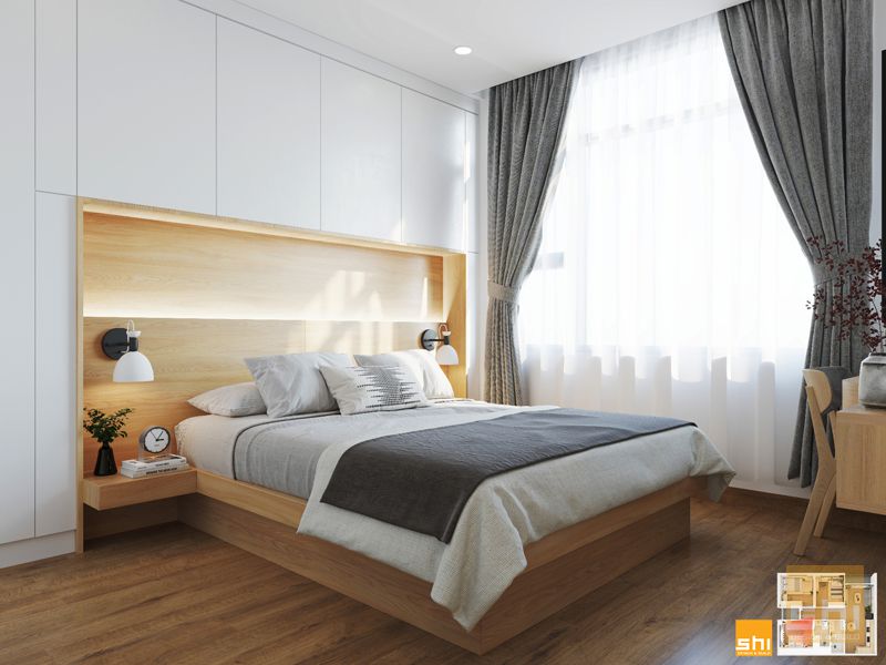 Thiết kế nội thất chung cư cho phong ngủ master và phòng trẻ