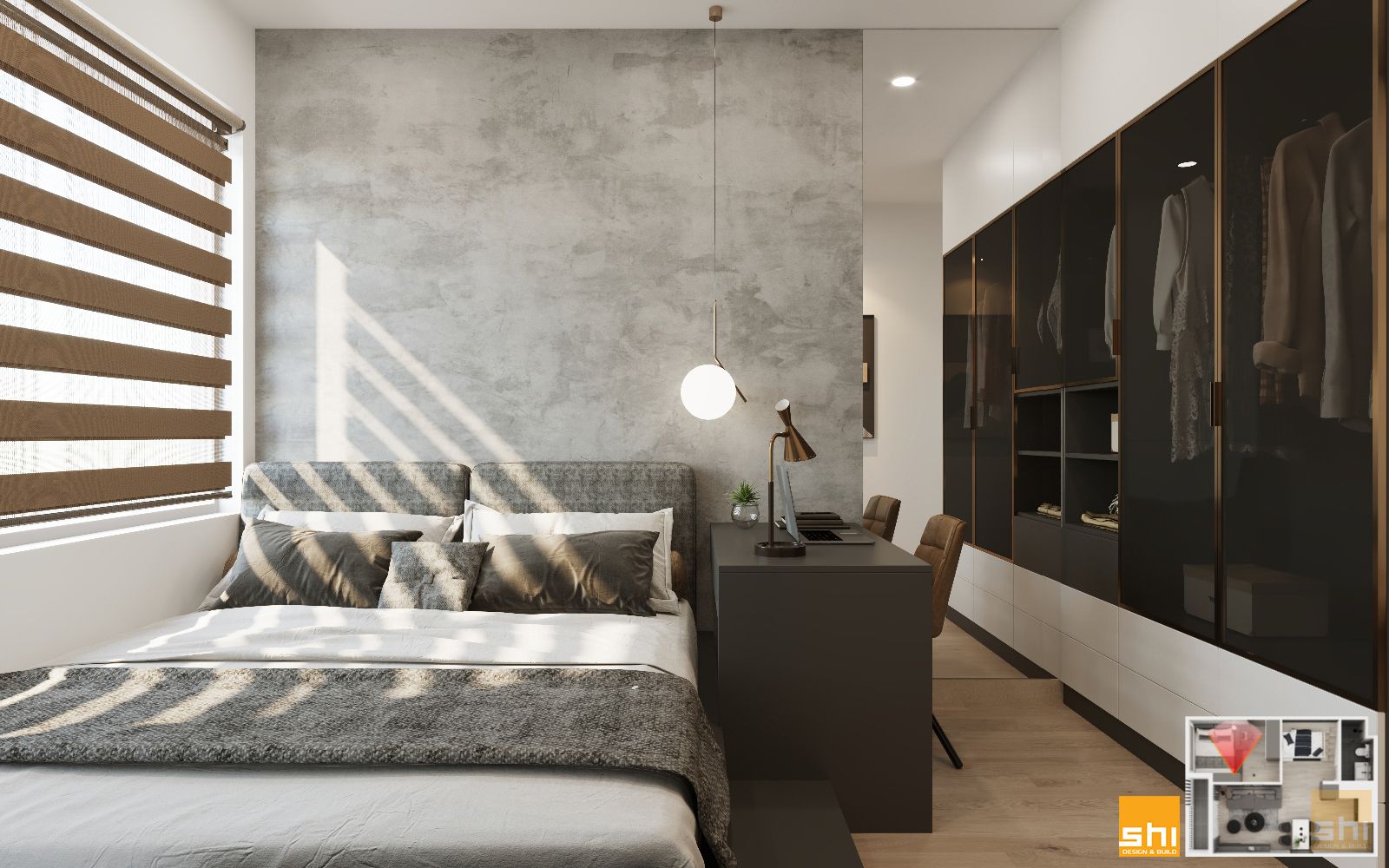 Thiết Kế Nội Thất Chung Cư Safira 1 Phòng Ngủ 09