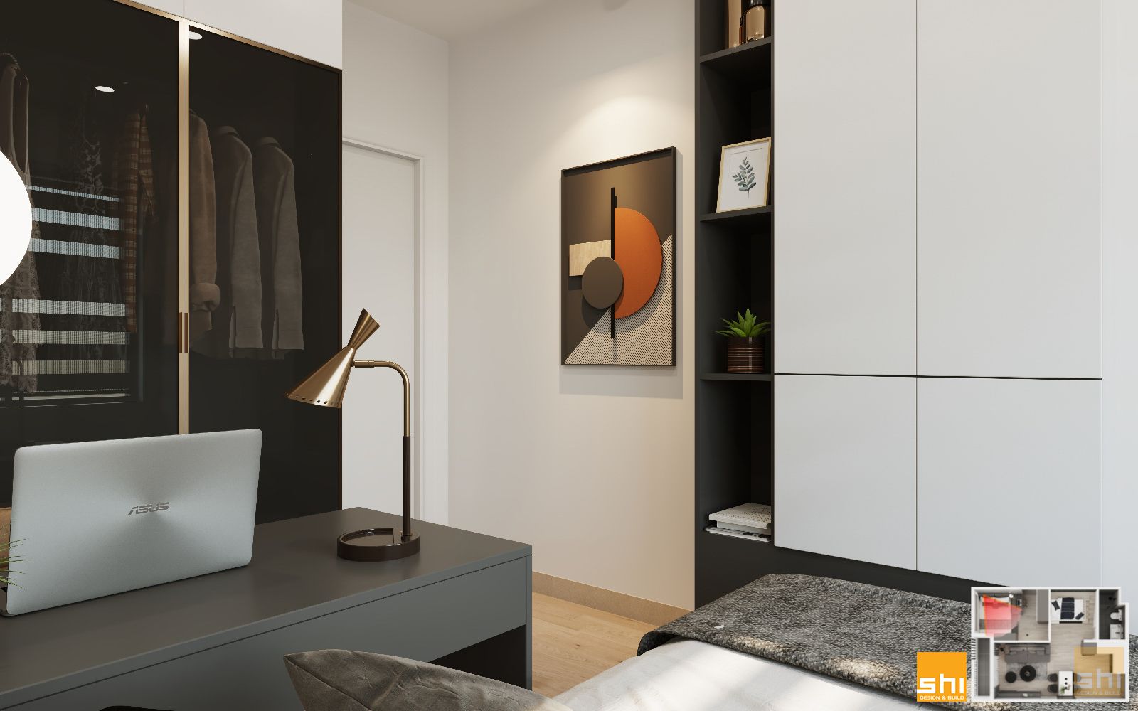 Thiết Kế Nội Thất Chung Cư Safira 1 Phòng Ngủ 10