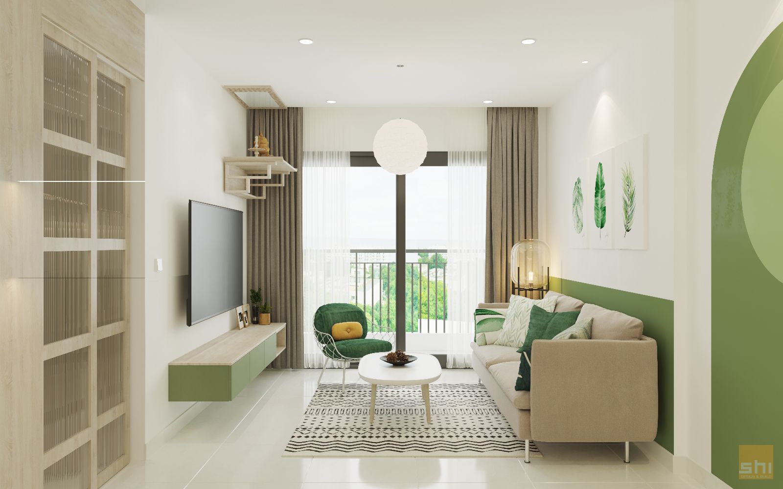 Thiết Kế Nội Thất Chung Cư Vinhome 2 Phòng Ngủ 01