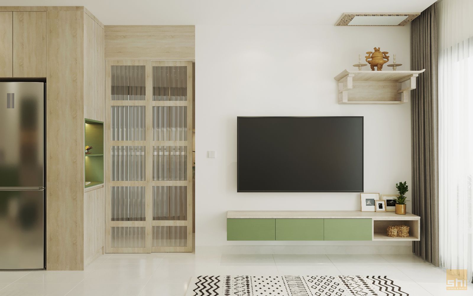Thiết Kế Nội Thất Chung Cư Vinhome 2 Phòng Ngủ 05