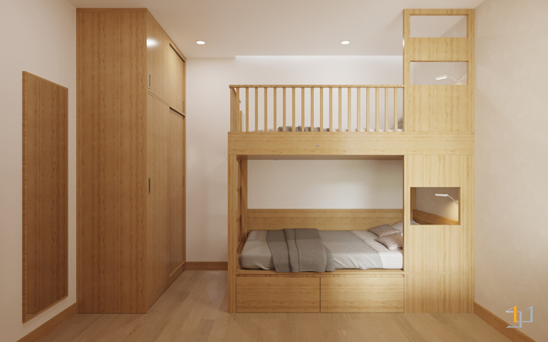 Thiết kế giường tầng thông minh
