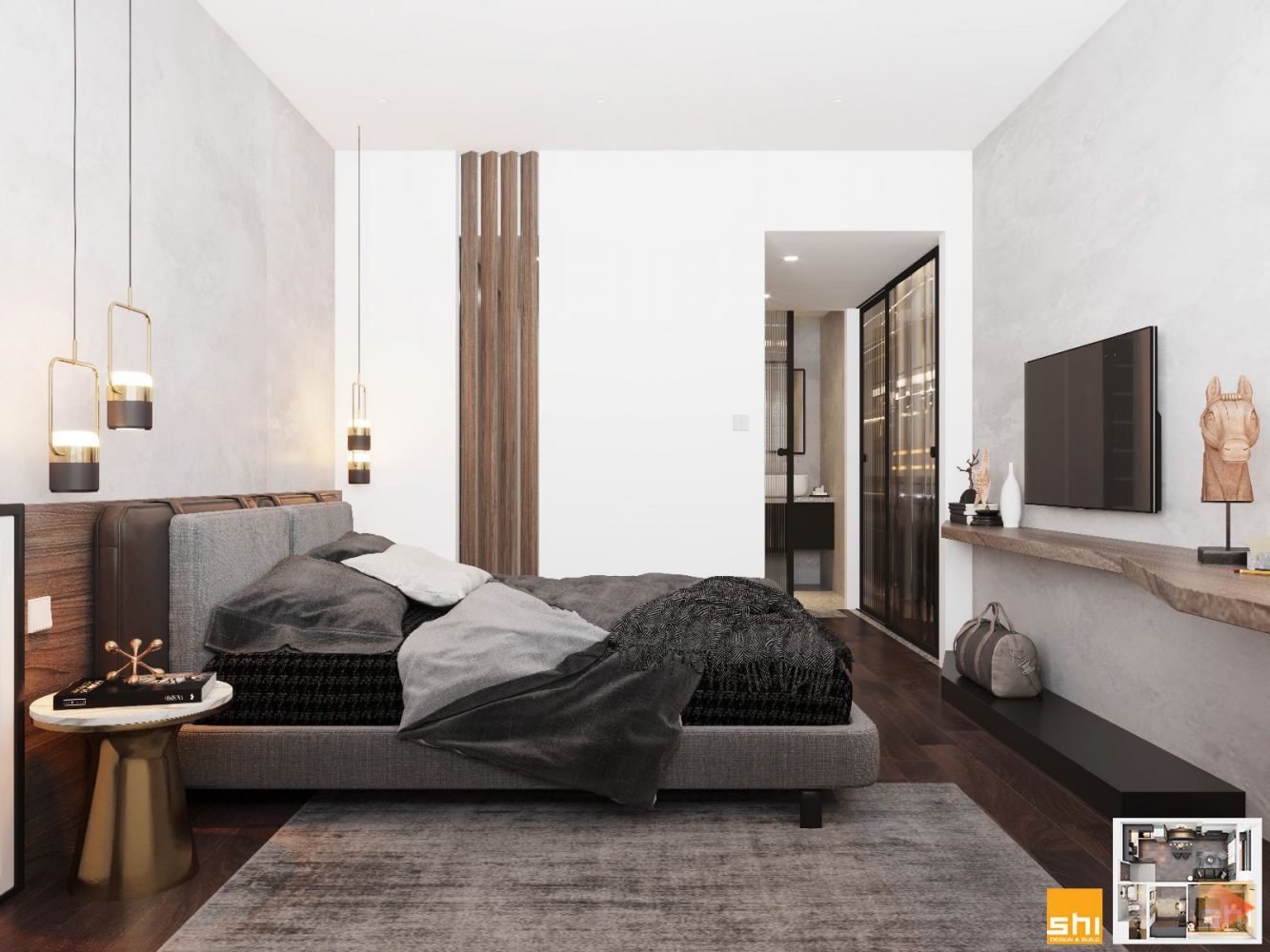 Thiết Kế Nội Thất Chung Cư Vinhome 1 Phòng Ngủ 07