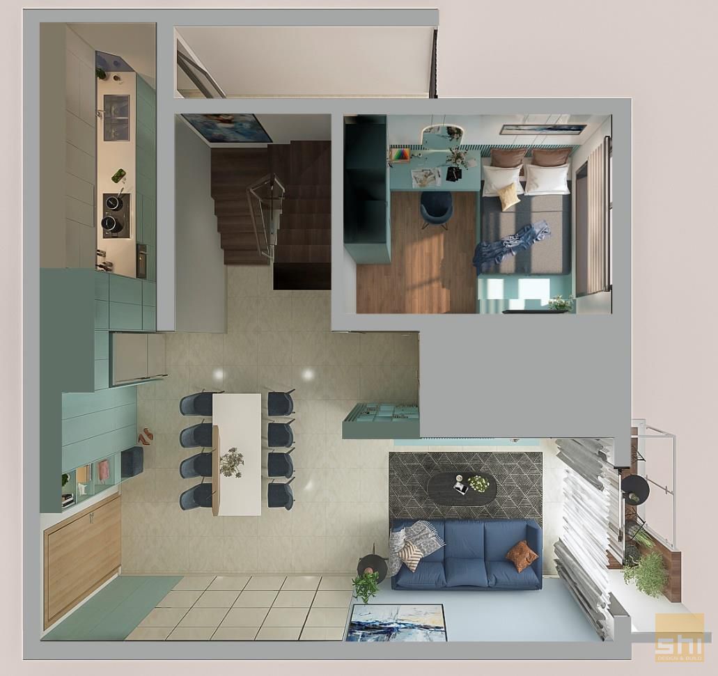 Thiết Kế Nội Thất Chung Cư Duplex 10