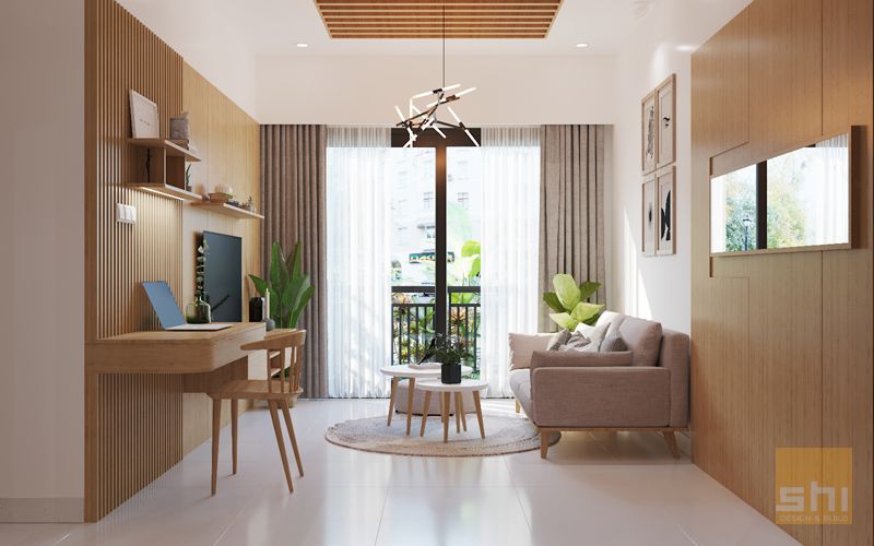 thiết kế nội thất căn hộ 70m2 - 02