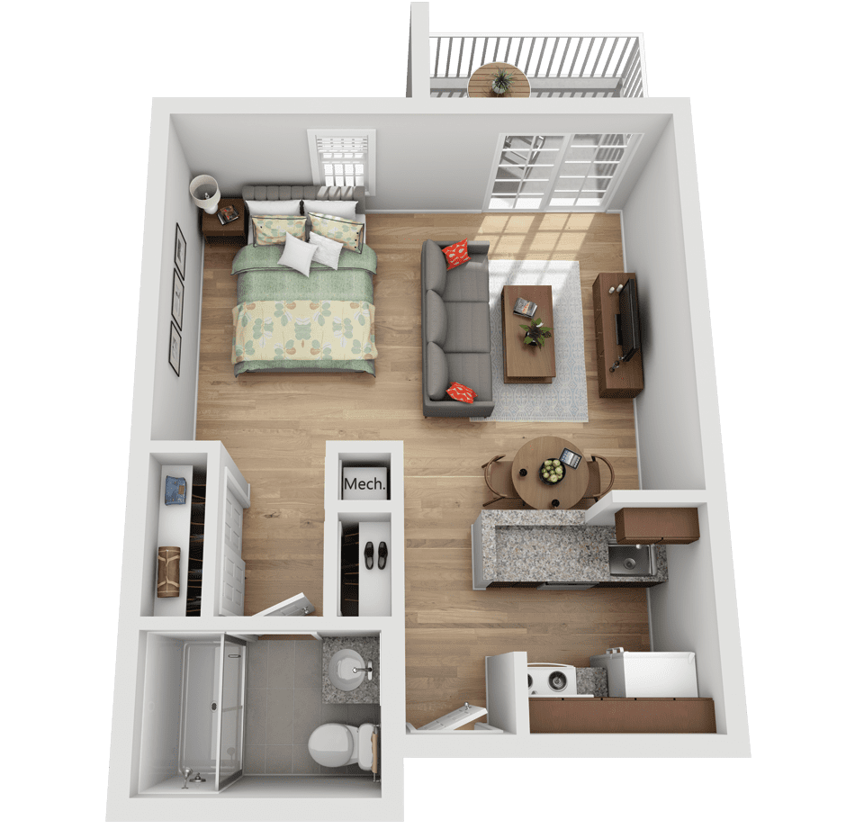 Thiết Kế Nội Thất Căn Hộ Studio - 01 Điều cần biết khi thiết kế nội thất căn hộ Studio