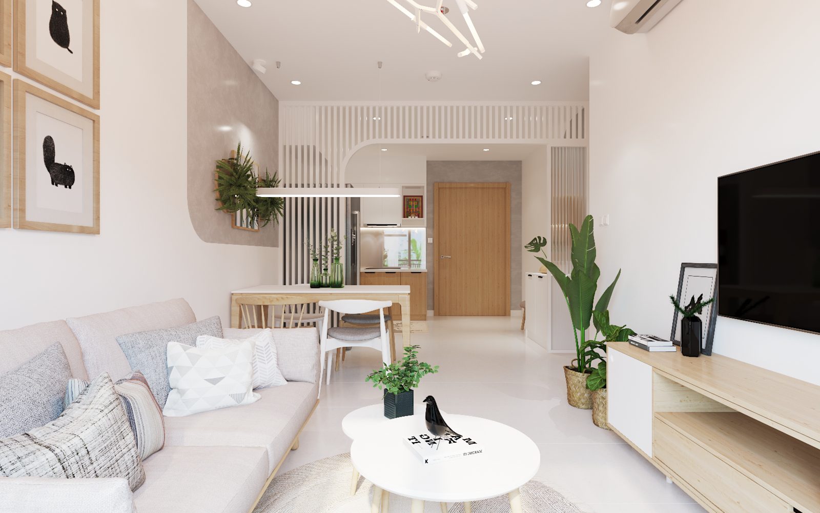 thiết kế nội thất căn hộ chung cư đẹp - 02 Thiết kế nội thất chung cư Celadon