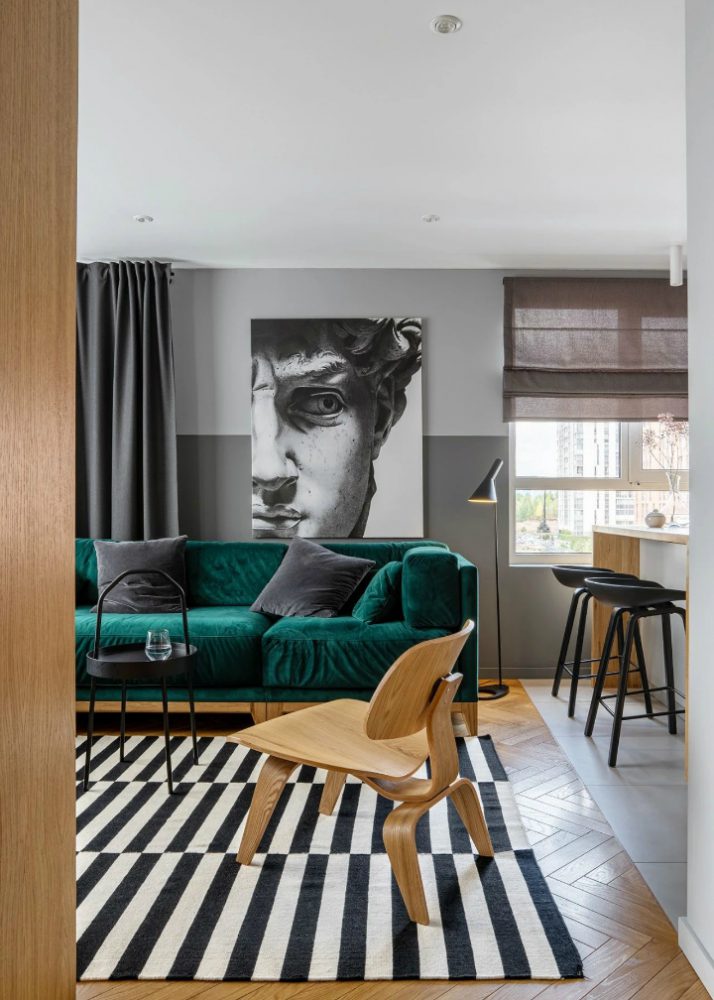 thiết kế nội thất căn hộ chung cư 68m2 - 01