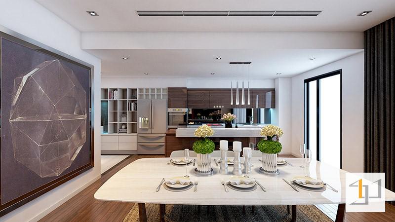 Thiết Kế Nội Thất Chung Cư 120m2 - 03 Tranh treo tường trong thiết kế nội thất chung cư 120m2