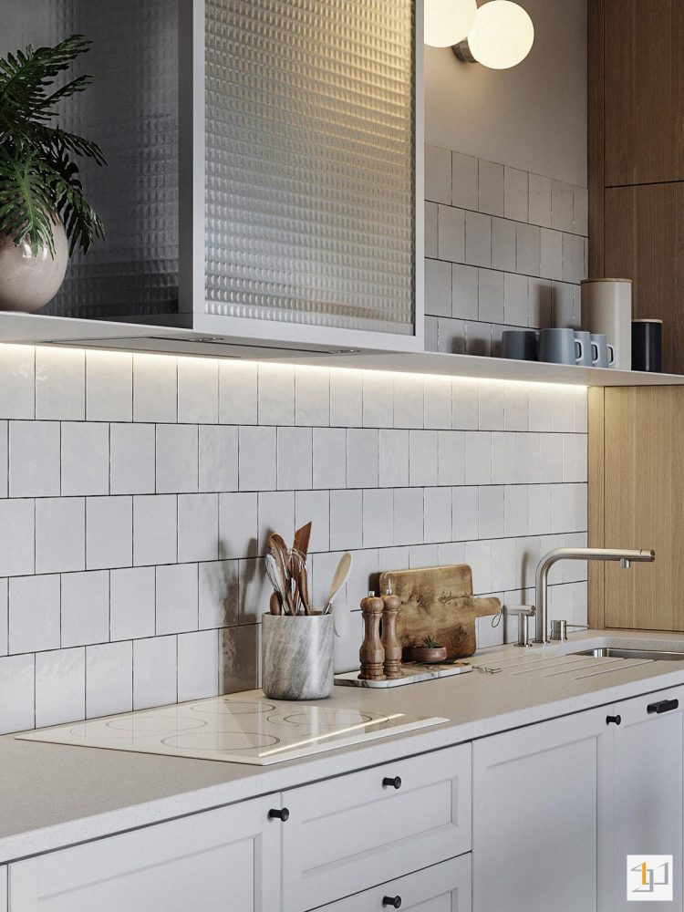 thiết kế nội thất chung cư 55m2 - 09 Nội thất bếp cho thiết kế nội thất chung cư 55m2