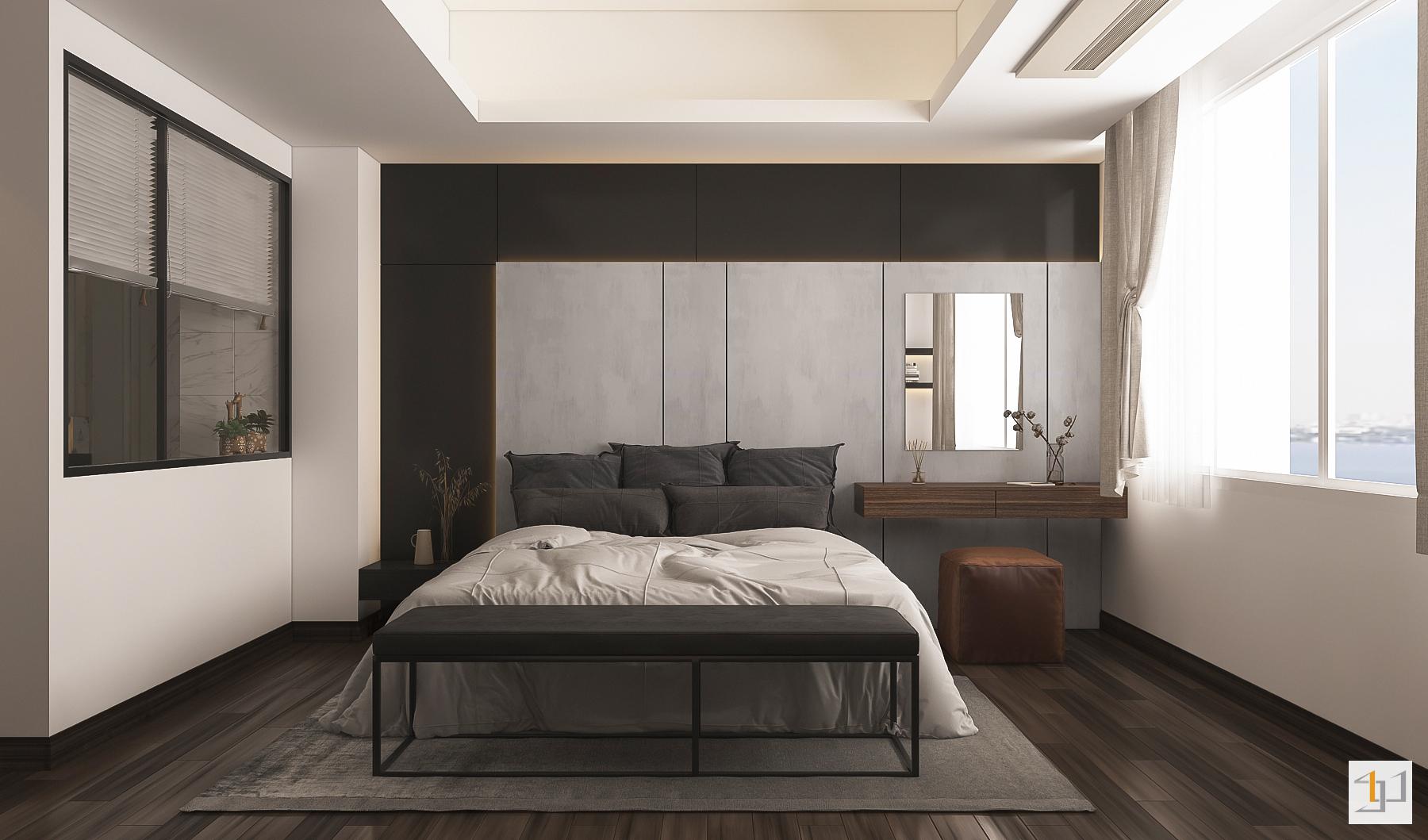 Thiết Kế Nội Thất Căn Hộ 105m2 - 05 Phòng ngủ trong thiết kế nội thất căn hộ 105m2