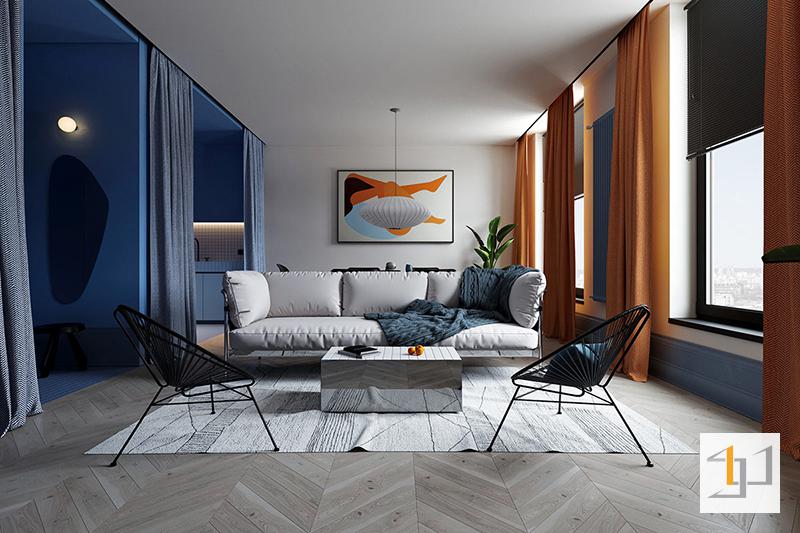 Thiết Kế Nội Thất Căn Hộ 60m2