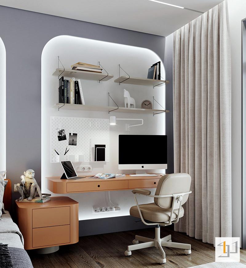 Thiết Kế Nội Thất Chung Cư 80m2 - 06 Phòng ngủ trong thiết kế nội thất căn hộ 80m2