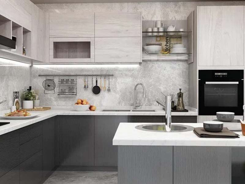 Top 33+ mẫu tủ bếp nhôm kính sang trọng giá tốt thị trường