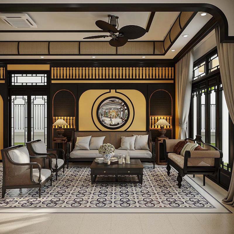 Nội thất Indochine huyền bí
