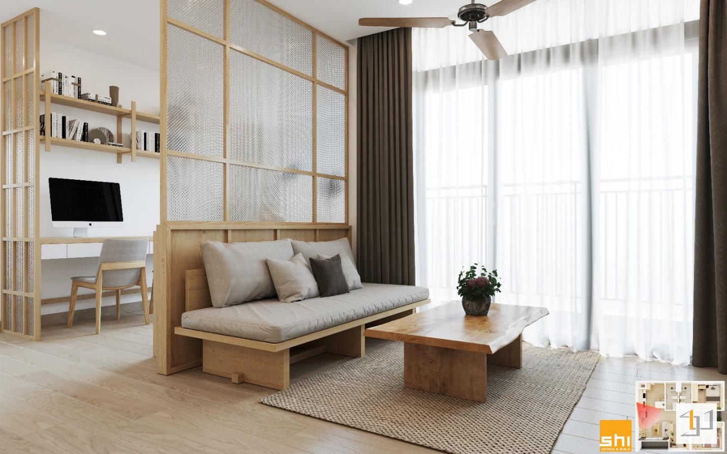 Thiết kế nội thất nhà ở phong cách Japandi