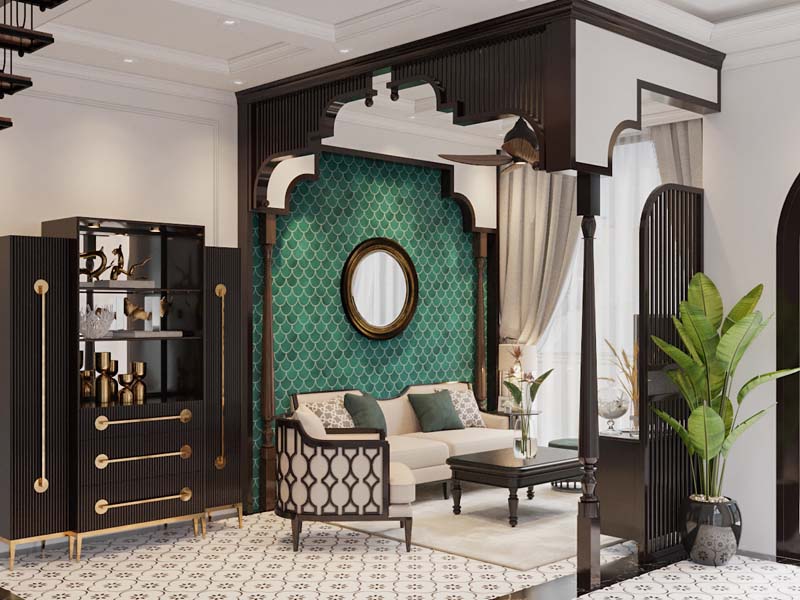 Gạch lót sàn trong phong cách Indochine