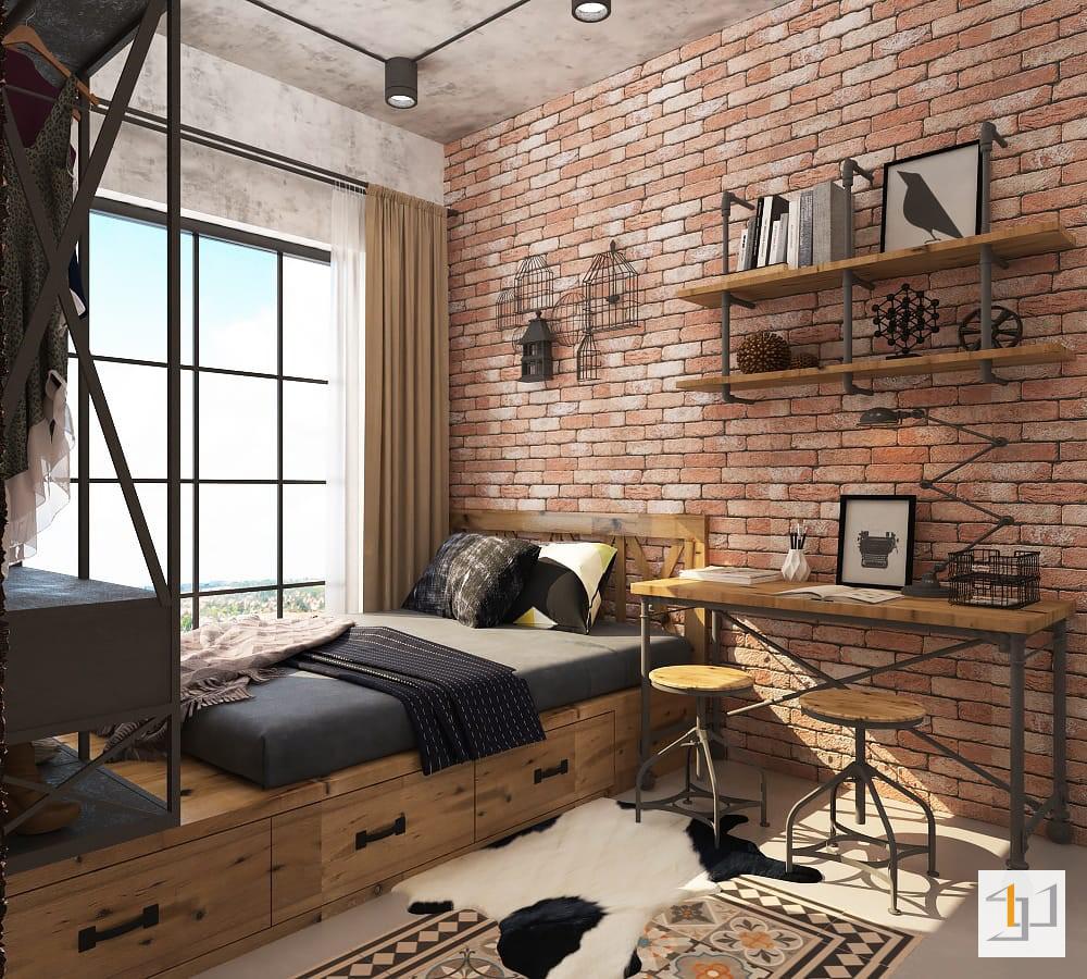 Nhà cấp 4 phong cách công nghiệp
