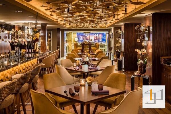 Thiết kế nội thất nhà hàng đồng bộ
