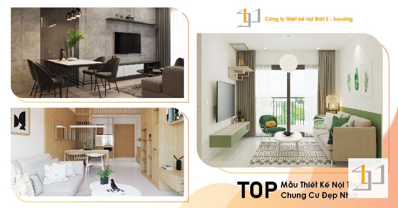 Thiết kế nội thất căn hộ chung cư đẹp xu hướng 2021