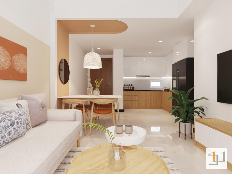 Thiết kế nội thất chung cư cho phòng khách