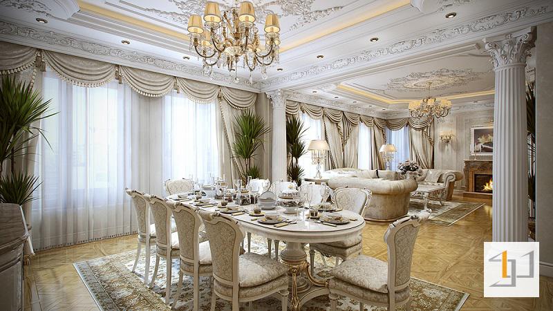 Phong cách nội thất cổ điển sang trọng