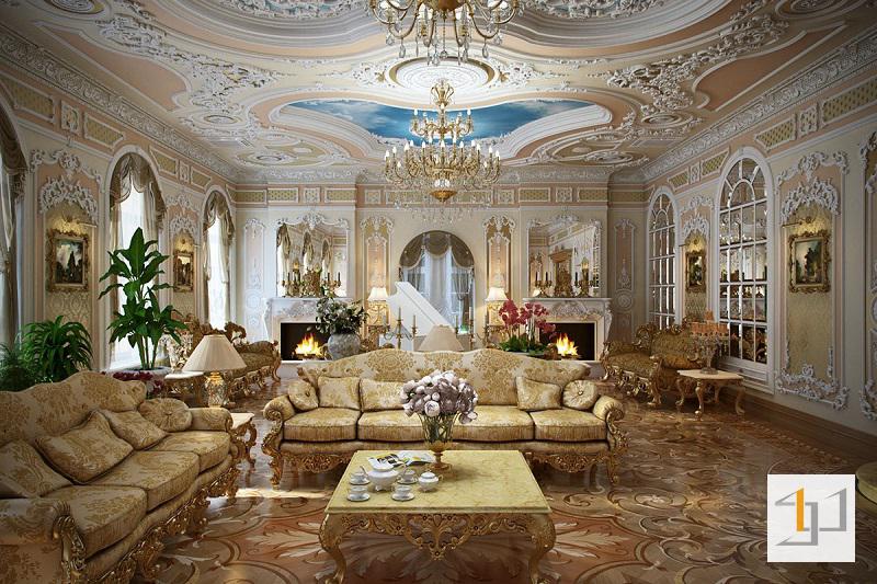 Nghệ thuật Rococo cho phong cách nội thất cổ điển
