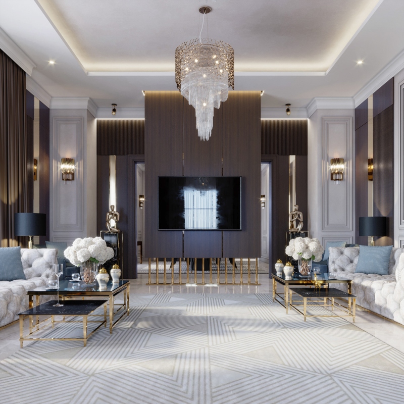 Thiết kế nội thất biệt thự sang trọng