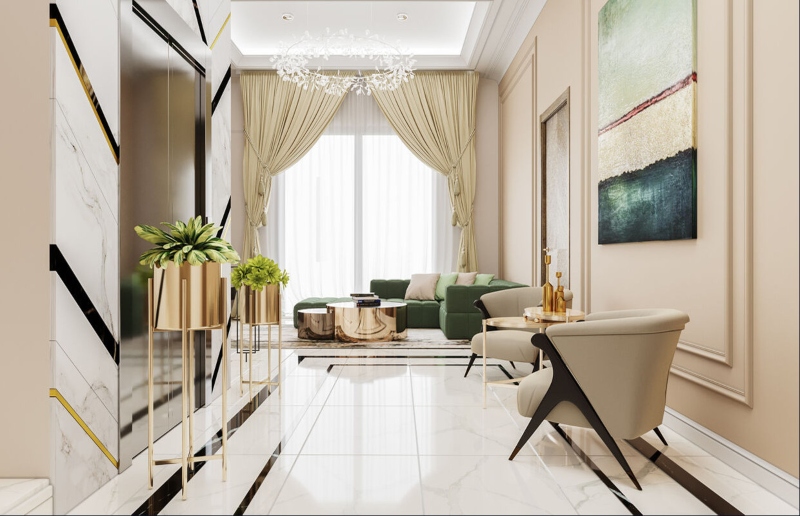 Thiết kế sảnh chờ biệt thự