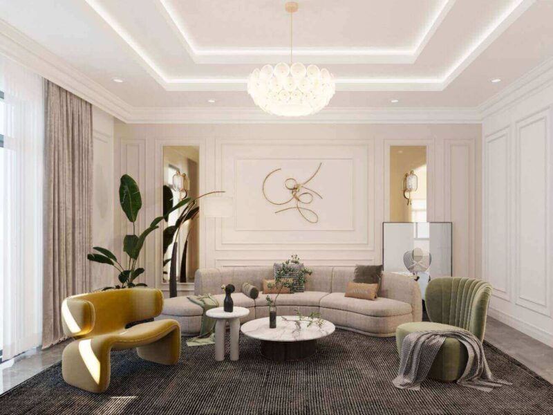 thiết kế nội thất phong tân cổ điển 04