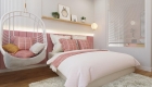 Nội thất phòng ngủ đơn giản nhưng rất tiện nghi