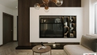 Decor trang trí thi công nội thất phòng khách hiện đại sang trọng cao cấp cho căn hộ chung cư 110m2